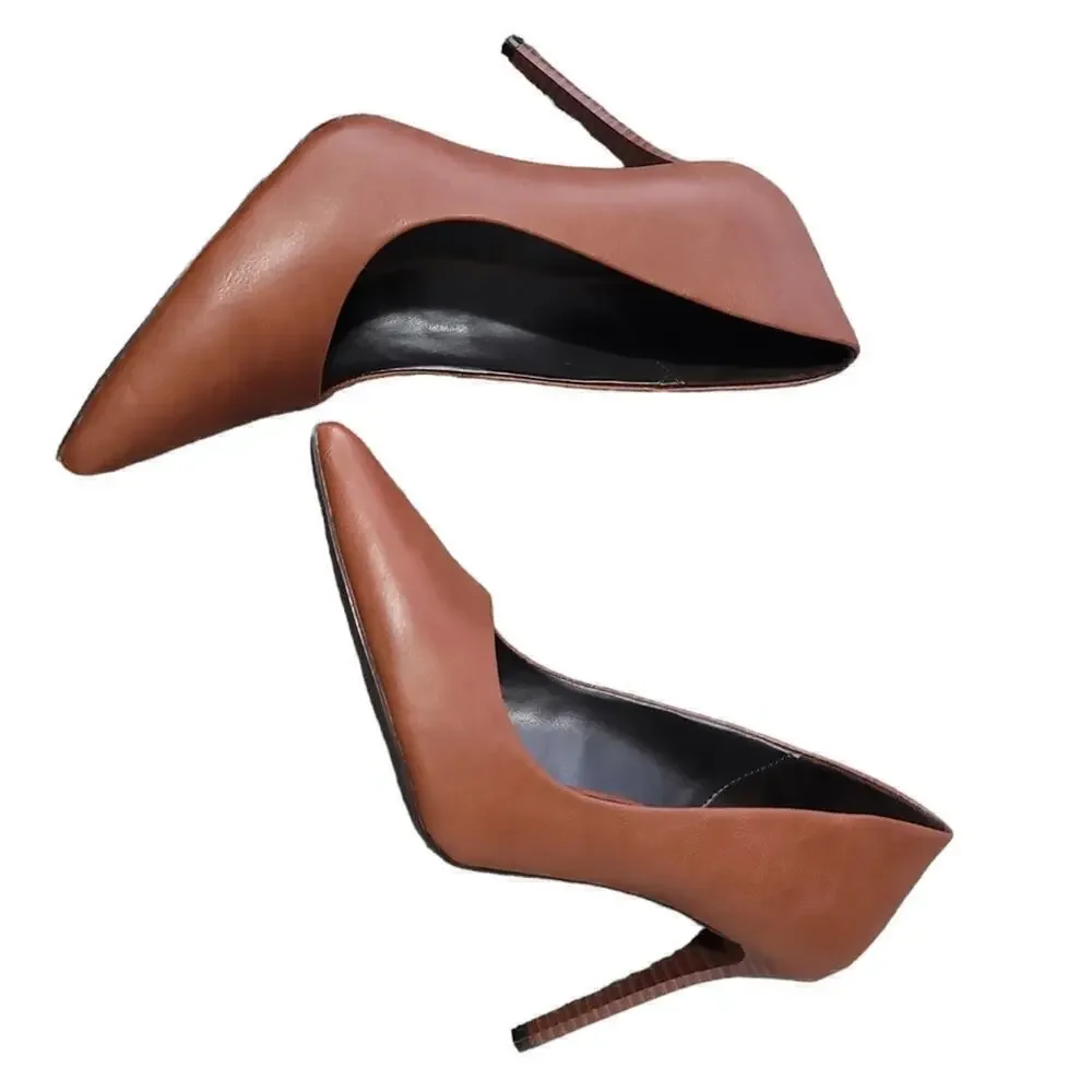 Mix No. 6 Women's Brown Pointed-Toe Pumps Sz 10M